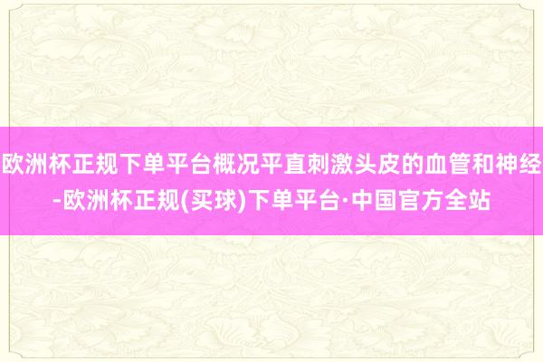 欧洲杯正规下单平台概况平直刺激头皮的血管和神经-欧洲杯正规(买球)下单平台·中国官方全站