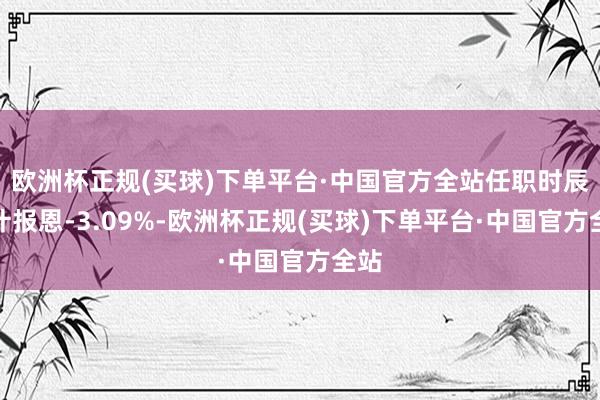 欧洲杯正规(买球)下单平台·中国官方全站任职时辰累计报恩-3.09%-欧洲杯正规(买球)下单平台·中国官方全站